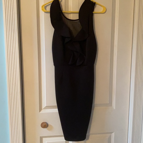 Black low front with mesh dress - Picture 2 of 5